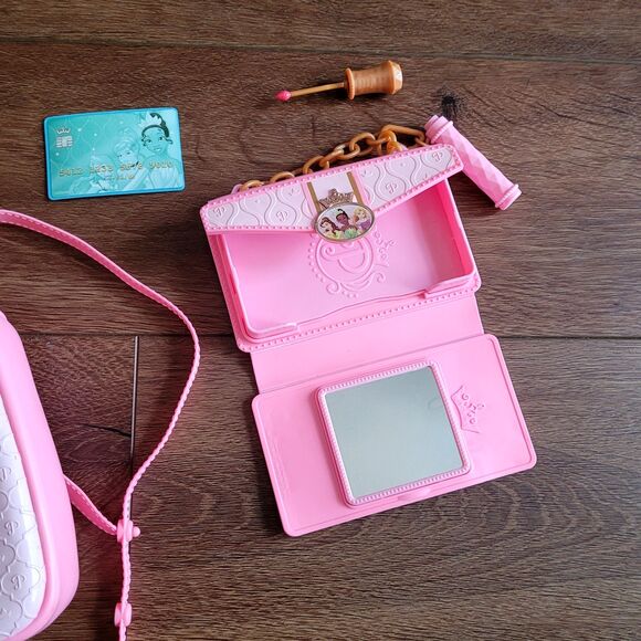 Disney Princess Style Trendy Traveler Backpack Clutch Lipstick Credit Card Pink - Picture 7 of 15